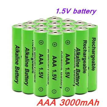 2023  neue 3000mAh 1,5 V AAA Alkaline Batterie AAA akku für Fernbedienung Spielzeug Batery Rauch alarm mit ladegerät