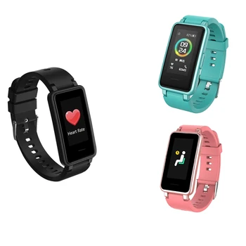 Смарт-браслет C2 Health, Пульсометр, фитнес-трекер, Шагомер, женский браслет для IOS Android (черный)
