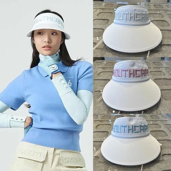 Женская солнцезащитная кепка с козырьком для гольфа с регулируемым ремешком, солнцезащитная кепка для гольфа, повседневная спортивная кепка на открытом воздухе 골프 모자