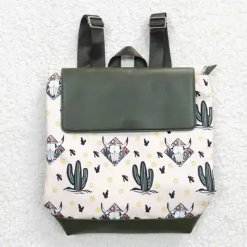 Детский рюкзак, новое поступление, сумки через плечо из искусственной кожи в стиле пэчворк с рисунком кактуса для малышей, детский рюкзак для мальчиков и девочек, рюкзак