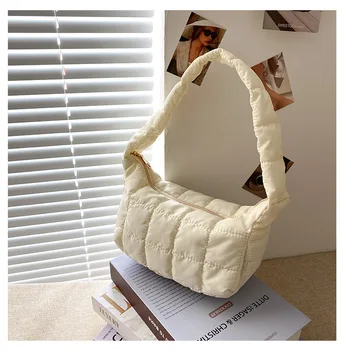 Брендовая дизайнерская женская сумка из полиэстера, модная простая сумочка, маленькая квадратная сумка через плечо