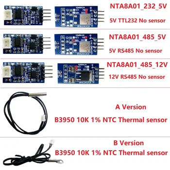 5x20 ~ 125 Градусов Цельсия RS485 TTL RS232 Modbus Плата Датчика Температуры для B3950 10K 1% Термисторный Резистор NTC