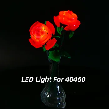 Загорается светодиодная подсветка для строительных блоков 40460 (без модельных кирпичей)