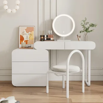 Белый Туалетный столик для макияжа, Классический Европейский Современный Туалетный столик для спальни, Простая Домашняя мебель для спальни для хранения