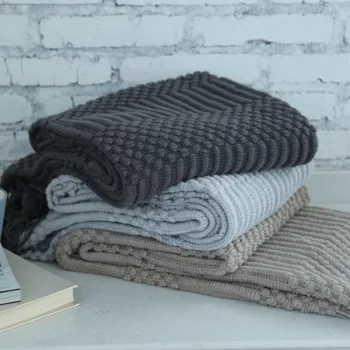 Скандинавские однотонные одеяла, Летние одеяла для младенцев, Постельное белье для кроватки, Летнее тонкое одеяло, чехол для сна в коляске, одеяло для кондиционера