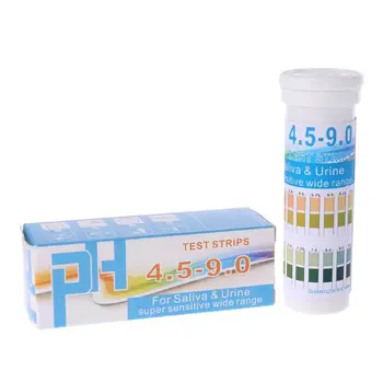 Высокочувствительные тест-полоски pH 4,5 - pH 9,0 для мочи и слюны, 150 полосок / флакон, профессиональный инструмент для тестирования, долговечный