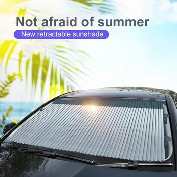 Новый изоляционный солнцезащитный козырек, солнцезащитный крем для автомобиля, лобовое стекло, Выдвижной солнцезащитный козырек на лобовом стекле, защита от солнца, теплоизоляция