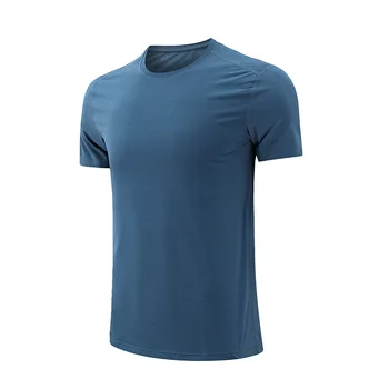 Мужские футболки с коротким рукавом для бега и фитнеса, Быстросохнущее Лето 2023, Дышащий Тренировочный топ, Спортивная футболка для тренировок в тренажерном зале, Бодибилдинг