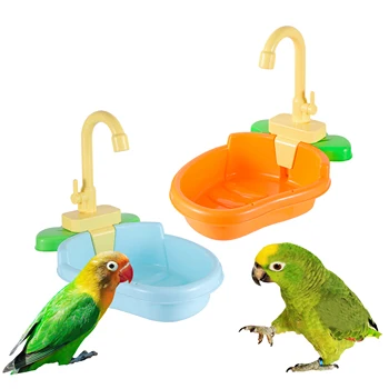 Душ для попугаев, клетка для ванны для домашних животных, раковина для ванны, унитаз для душа с попугаем, Аксессуары для птиц, игрушка для окуня, ванна для птиц
