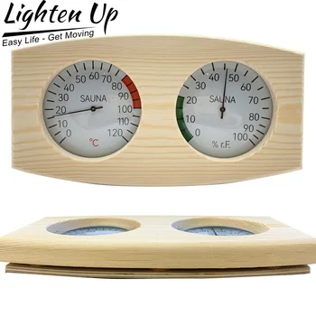 Осветите сауну Деревянным термометром-гигрометром температурой пара и влажностью, специальным гигрометром температуры и влажности в сауне