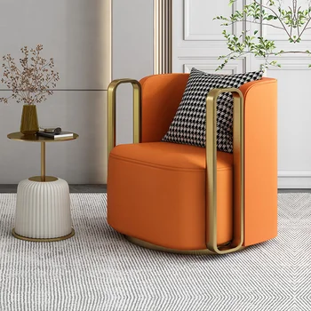 Легкий Роскошный Односпальный диван-кресло для гостиной с поворотной спинкой Ленивый Отель Клуб Переговоры Балкон Мебель для дома для отдыха