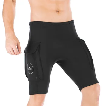 Мужские водолазные костюмы из теплого неопрена длиной до колен толщиной 3 мм, плавки, гидрокостюмы, короткие штаны для подводного плавания, резиновые штаны для мужского купальника