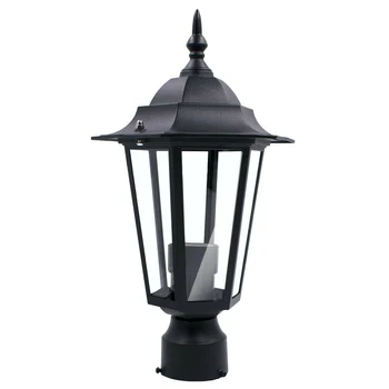 Фонарь для столба, открытый сад, патио, Подъездная дорожка, фонарь во дворе, лампа черного цвета