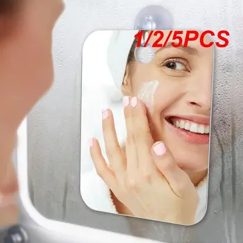 1/2 / 5ШТ Акриловое зеркало для душа с защитой от запотевания, зеркало для ванной комнаты без запотевания, Туалетное дорожное зеркало для мужчин, Зеркало для бритья 20*30 см