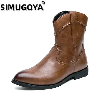 SIMUGOYA/ Новые брендовые мужские ботинки; ботинки 