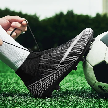 Качественная нескользящая футбольная обувь для футзала Оптом, футбольные бутсы Messi, бутсы Sociaty Chuteira Campo, тренировочные кроссовки Женские TF /AG