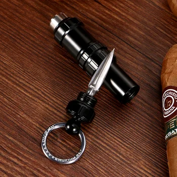 Сигарный Перфоратор CIGARLOONG Размер Ножниц Для Сигар 2 Функции Портативное Отверстие Для Сверления Сигар с Роскошной Подарочной Коробкой Cigar Punch JF-K-3