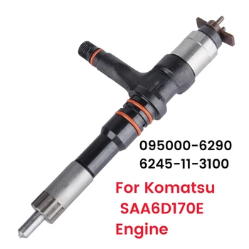 Новая Форсунка Дизельного топлива 095000-6290 / 6245-11-3100 Для двигателя Komatsu SAA6D170E