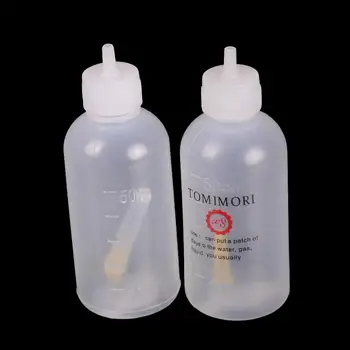 50 мл Многофункциональная Пластиковая бутылка для дозирования самодельной модели с иглой для шприца, бутылка для клея и спиртовой краски