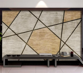 Индивидуальные 3D обои в китайском стиле, креативный простой геометрический современный ТВ-фон, настенная роспись для гостиной, спальни, ресторана