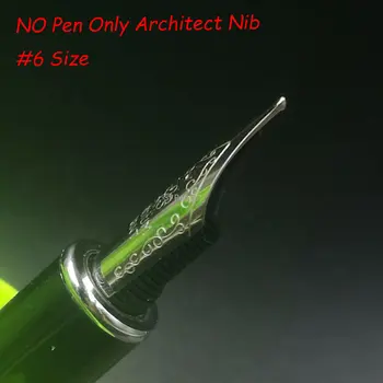 Перьевая ручка ручной работы # 6 Размер, Перьевая ручка с чернилами, офисные школьные принадлежности, Офисная школа, без ручки, только перо