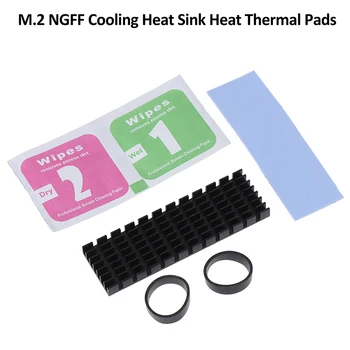 1 комплект для M.2 NGFF NVMe 2280 PCIE SSD Алюминиевый охлаждающий радиатор с термоплавкой Горячая распродажа