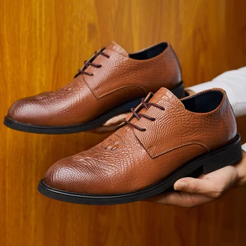 Мужская обувь из натуральной кожи, деловая официальная обувь, повседневная обувь из натуральной кожи, новые модные кроссовки 2021 года.
