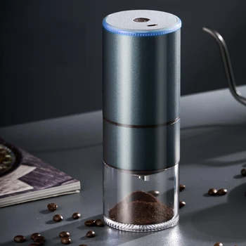 Электрическая кофемолка GIANXI Бытовая маленькая полностью автоматическая ручная кофемашина Портативная кофемолка для кофейных зерен