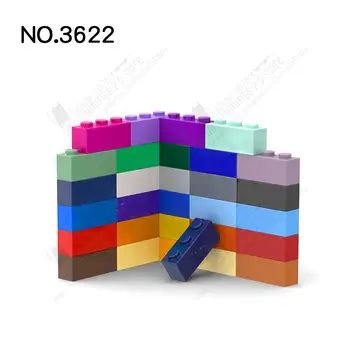 10ШТ MOC Parts 3622 Brick 1 x 3 Строительных блока Совместимый бренд DIY Assembly Развивающие Игрушки из мелких частиц для детского подарка
