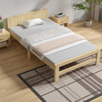 Складная кровать для девочек Patio King Size из дерева Kawaii, современный каркас кровати, двуспальная кровать в скандинавском стиле, Дешевая Кама, Доступная мебель для спальни