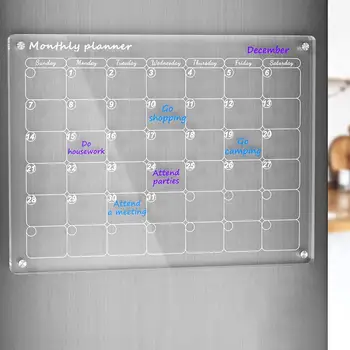 1 комплект Планировщика холодильника, практичный дизайн сетки, Магнитный Ежемесячный календарь, Магнитный ежемесячный календарь для холодильника, товары для дома