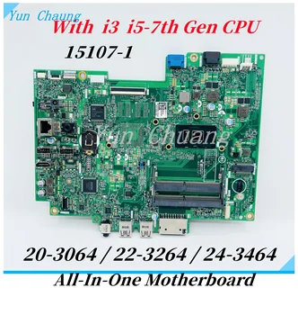 CN-0GTH5N 15107-1 Материнская плата для ноутбука DELL Inspiron 20 3064 22 3264 24 3464 Универсальная Материнская плата С процессором 4415U i3 i5 DDR4