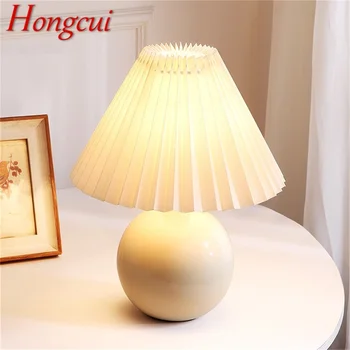 Настольные лампы Hongcui Креативный керамический светодиодный простой белый настольный светильник для украшения дома