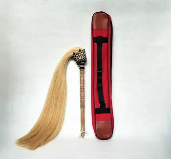 деревянная ручка даосский фучэнь пыль из хвоща Будды тайцзи даосизм тайцзи кунг-фу мультипликаторный венчик