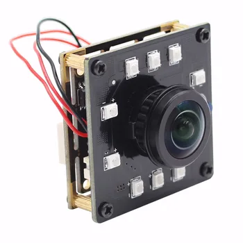 USB Камера ИК печатная плата 720P H.264 30 кадров в секунду Ominivision OV9712 1,56 мм объектив рыбий глаз Дневное и ночное Наблюдение USB Веб-камера