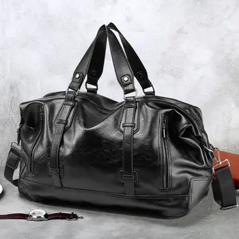 Мужская сумка, кожаная дорожная сумка большой емкости, мужская сумка через плечо, мужская дорожная спортивная сумка, повседневные сумки через плечо bolsa