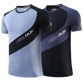 2022 Летняя мужская футболка для бега, спортивные футболки с коротким рукавом, толстовка для тренажерного зала, мужской спортивный костюм для бега трусцой, Мужская спортивная рубашка, топы