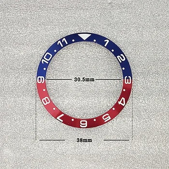 Керамическое кольцо для часов Наружный диаметр 38 мм Внутренний диаметр 30,5 мм Номер 1-11 для 40-миллиметрового корпуса Submariner