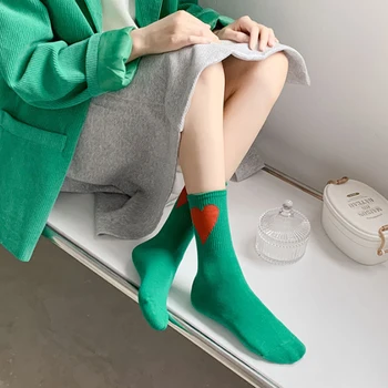 Женские носки, Новые Модные Осенне-зимние носки для влюбленных, мужские и женские пары в хлопчатобумажных носках 2023 Зима