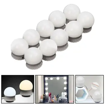 10 светильников для зеркала для макияжа на присоске, туалетный столик, настенный светильник для ванной комнаты