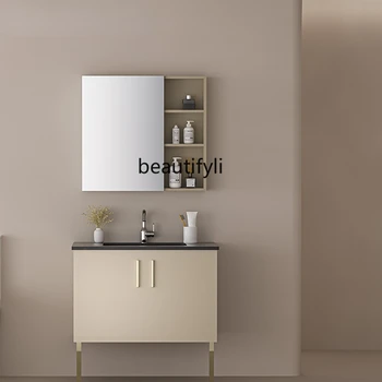 ZQ Комбинированный шкаф для ванной комнаты, современная раковина для мытья рук, напольный умывальник для унитаза