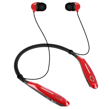 Наушники HBS900S Bluetooth, беспроводные наушники V5.0, Спортивные басы для бега, беспроводные наушники на шее, красный