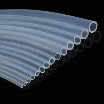 Высококачественная Прозрачная силиконовая трубка пищевого качества длиной 1 м/5 м, Пивная трубка, Молочный шланг, Мягкая Безопасная резиновая Гибкая трубка, Креативная