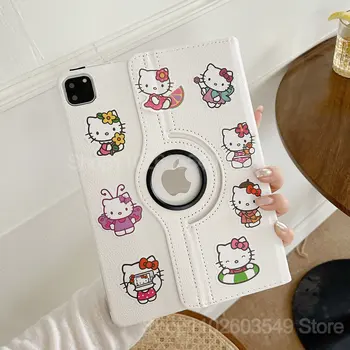 Sanrio Hello Kitty Чехол Для iPad 10th Case 11 Pro 10.2 7th 8th 9th Gen Чехол Для iPad Mini 4 5 6 Air 1 2 3 Симпатичная Наклейка-Обложка