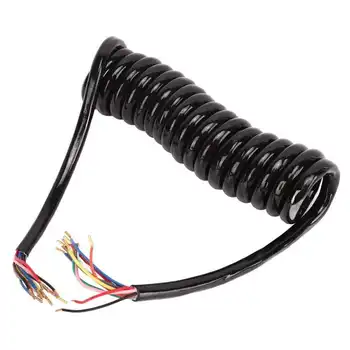 13-жильный спиральный кабель для прицепа, стабильный электрический спиральный кабель из полиуретановой меди 20AWG для RV