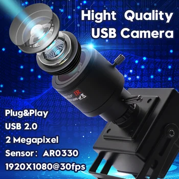 2,0-мегапиксельная веб-камера 1080P Full HD Веб-камера 2,8-12 мм с переменным фокусным расстоянием 1920*1080 cmos AR0330 super Mini usb camera