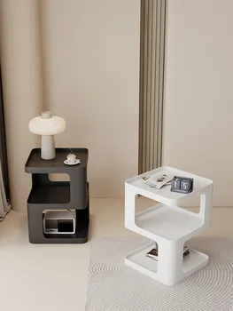 Современный минималистичный приставной столик, диван, шкаф, прикроватный столик в гостиной, мини-столик в скандинавском стиле, маленький журнальный столик