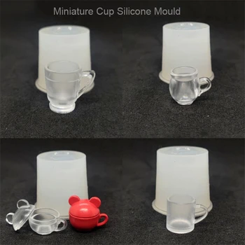 1 шт. Миниатюрная кружка для кукольного домика, мини-чашка, силиконовая форма для УФ-клея, посуда для кукольного домика 