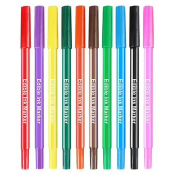 Улучшенные ручки для пищевых красителей, двухсторонние съедобные маркеры для DIY