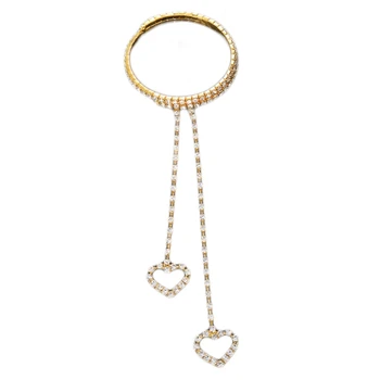 Стильный браслет-цепочка с кисточкой, изысканный браслет с сердечком, украшение для тела, подарок для женщин, подружек, прямая поставка